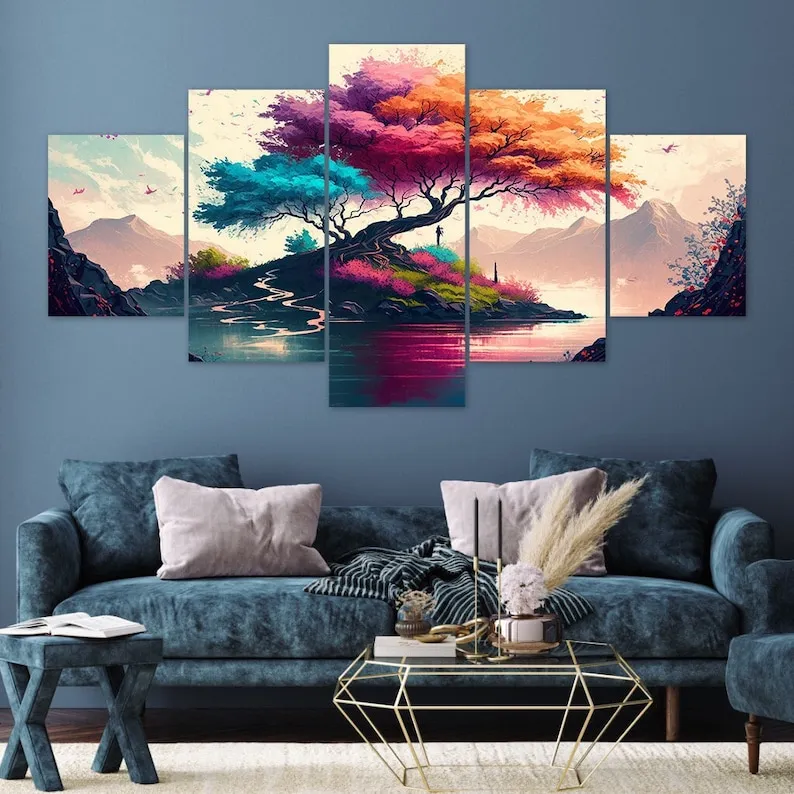 So finden Sie das perfekte Leinwandbild für Ihr Wohnzimmer Leinwand see