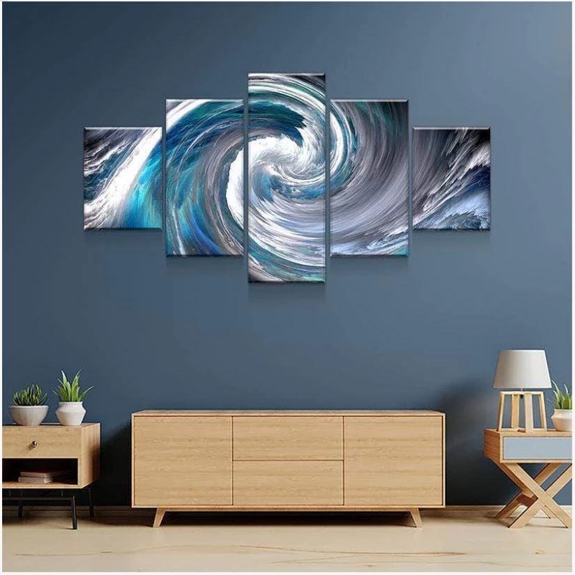 Abstrakte Welle Leinwandbilder Kunstdrucke Rahmen