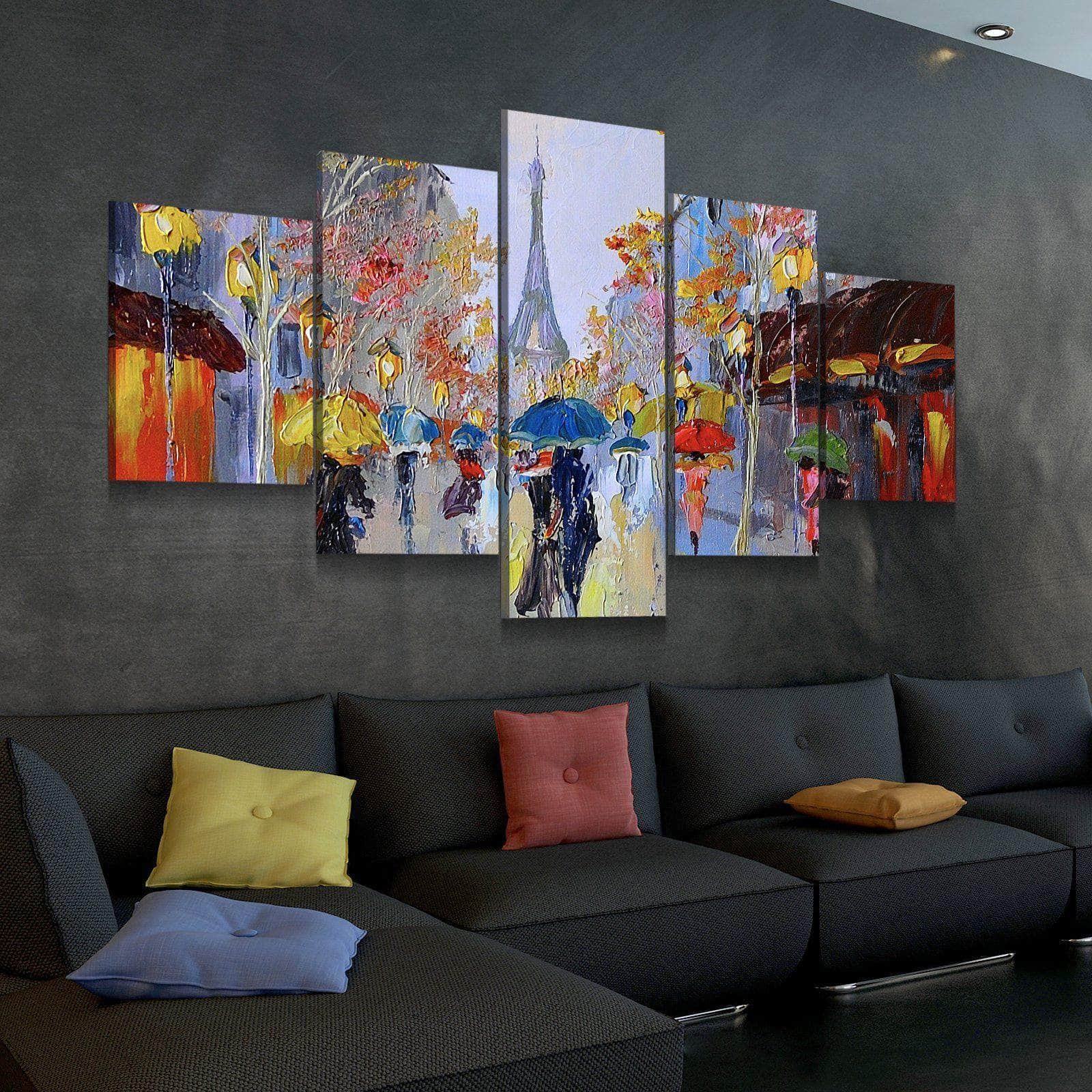 Abstrakter Eiffelturm Leinwandbilder Kunstdrucke Rahmen