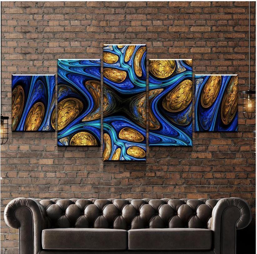 Abstraktes Fraktal Leinwandbilder Kunstdrucke Rahmen