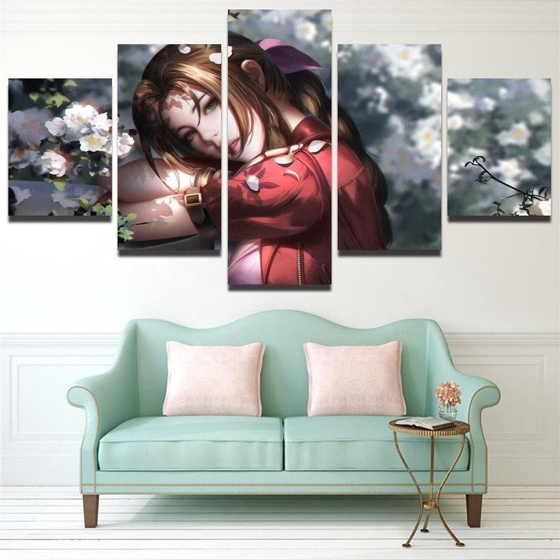 Aerith Final Fantasy-spiel Leinwandbilder Kunstdrucke Rahmen