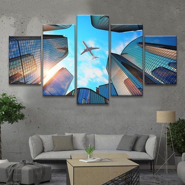 Airplane In Flight 1 Airplane Leinwandbilder Kunstdrucke  