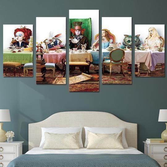Alice In Wonderland 6 Disney Leinwandbilder Kunstdrucke  