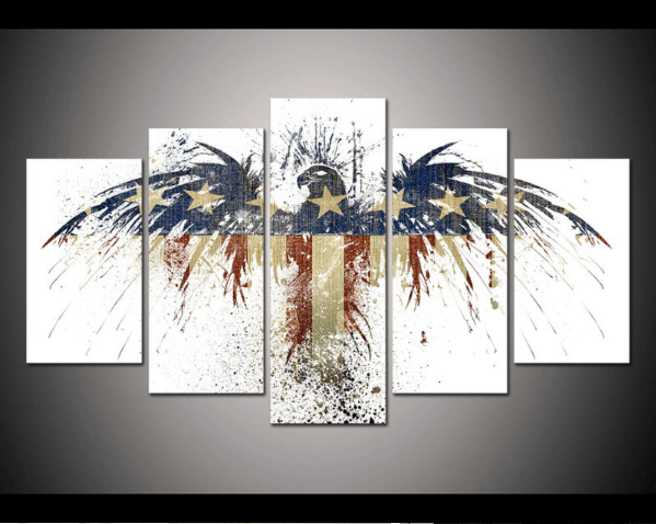 American Patriot Abstract Leinwandbilder Kunstdrucke  