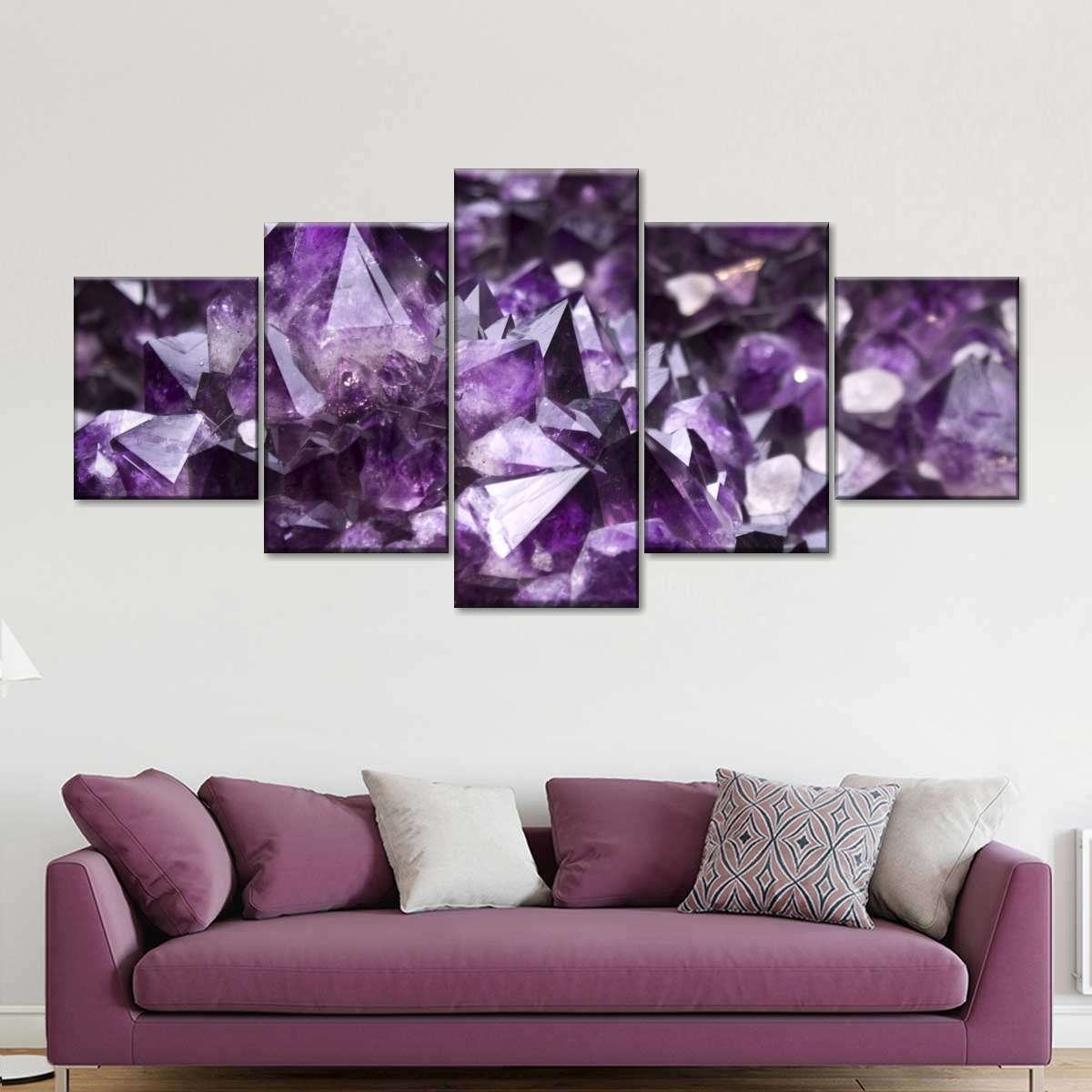 Amethyst Geode Leinwandbilder Kunstdrucke Rahmen
