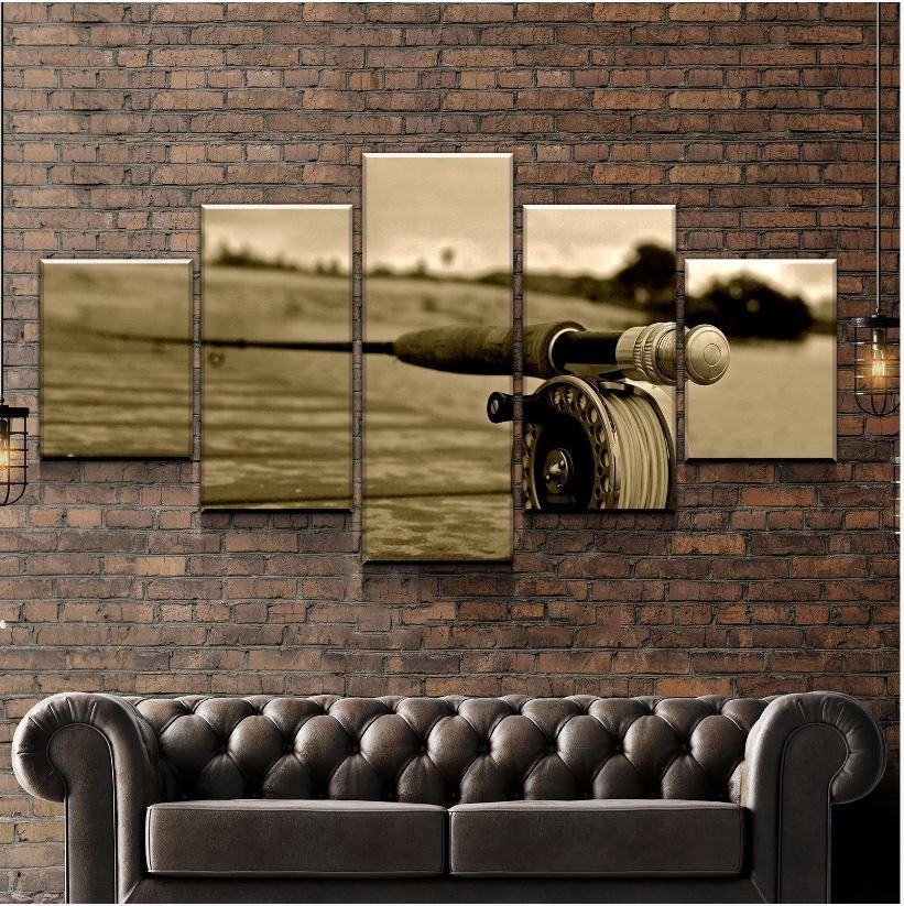 Angelrute Leinwandbilder Kunstdrucke Rahmen