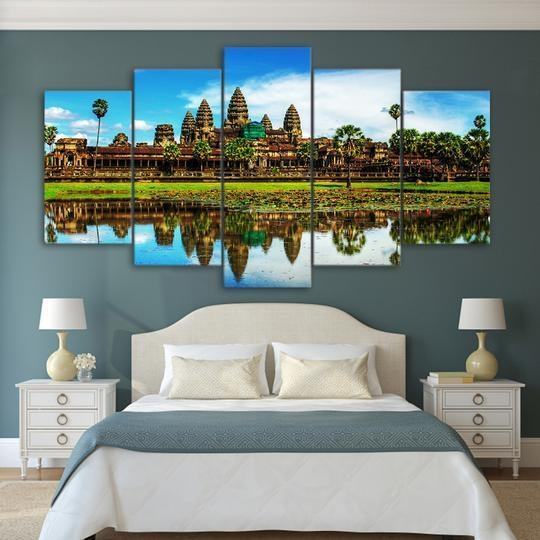 Angkor Wat Temple Cambodia Nature Leinwandbilder Kunstdrucke   