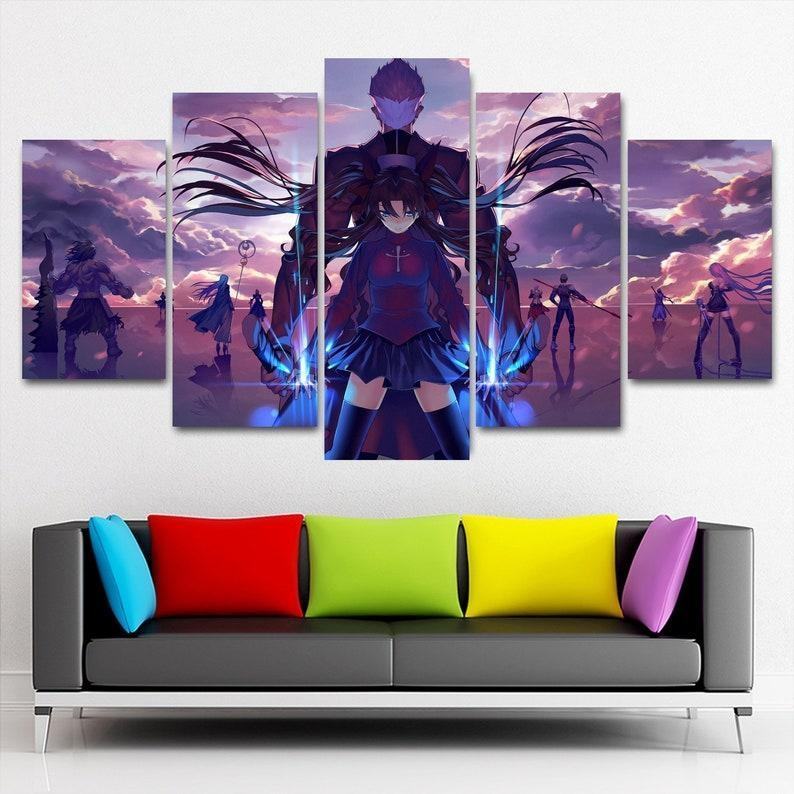 Anime Schicksal Stay Night Archer Rin Tohsaka Leinwandbilder Kunstdrucke Rahmen