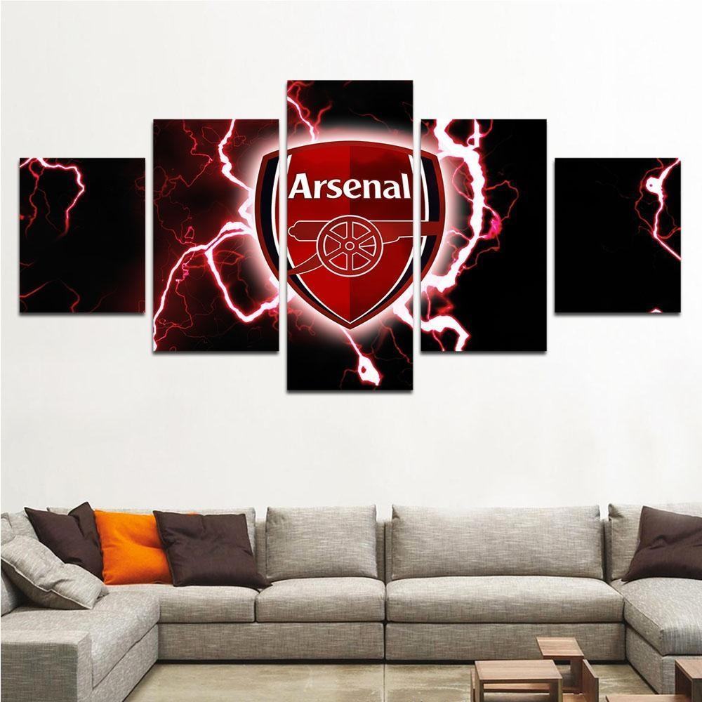 Arsenal Football Team Thunder Logo Sport Leinwandbilder Kunstdrucke  