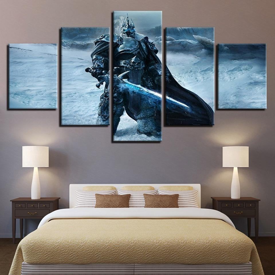 Arthas The Lich King World Of Warcraft Gaming Leinwandbilder Kunstdrucke  