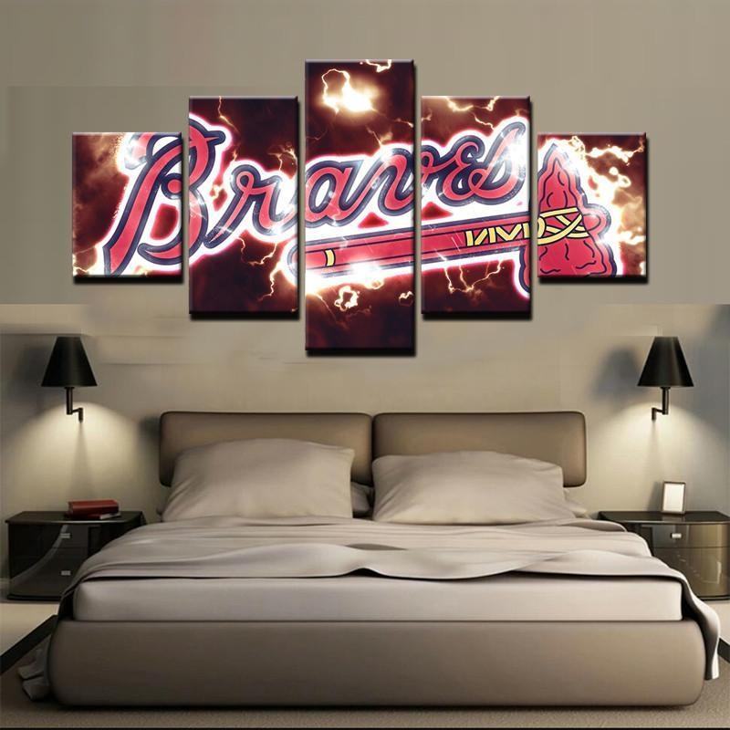 Atlanta Braves 4 Leinwandbilder Sport