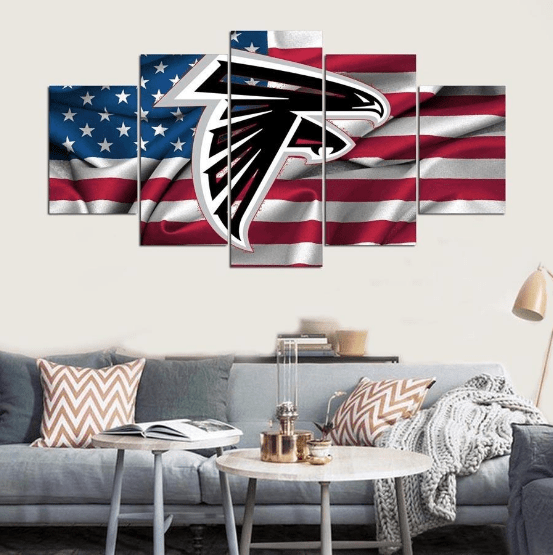 Atlanta Falcons In Red Leinwandbilder Sport