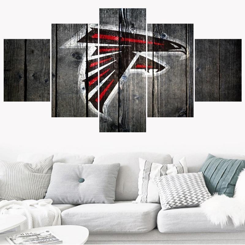 Atlanta Falcons Logo 1 Football Leinwandbilder Kunstdrucke Rahmen