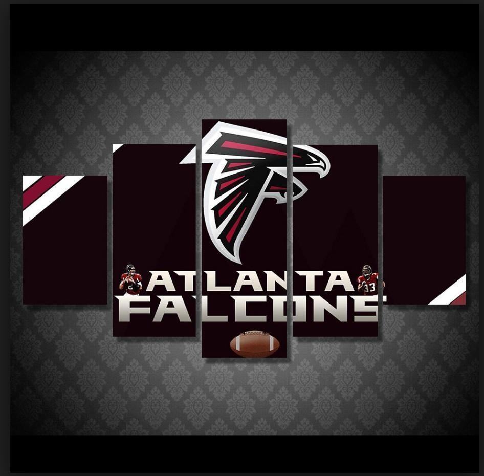Atlanta Falcons Logo Football Leinwandbilder Kunstdrucke  