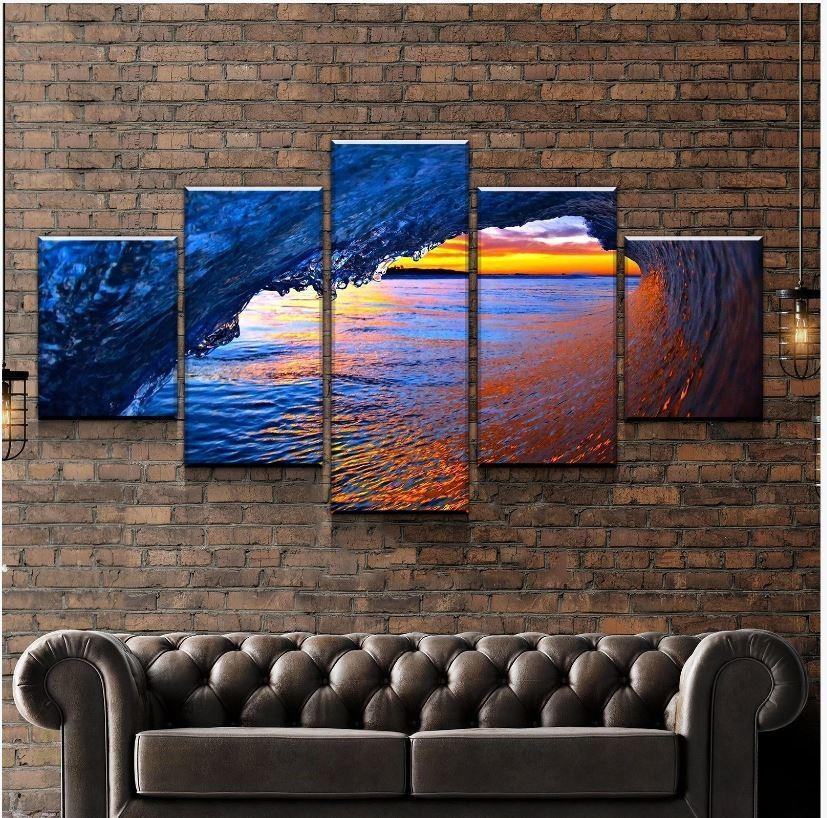 Auge Der Welle Leinwandbilder Kunstdrucke Rahmen