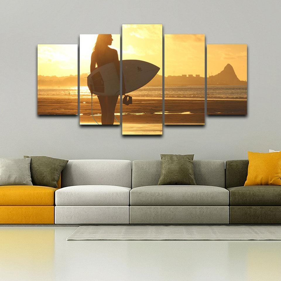 Ballerina Northern Lights Leinwandbilder Sport