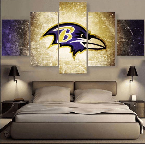 Baltimore Ravens Logo Sport Leinwandbilder Kunstdrucke  