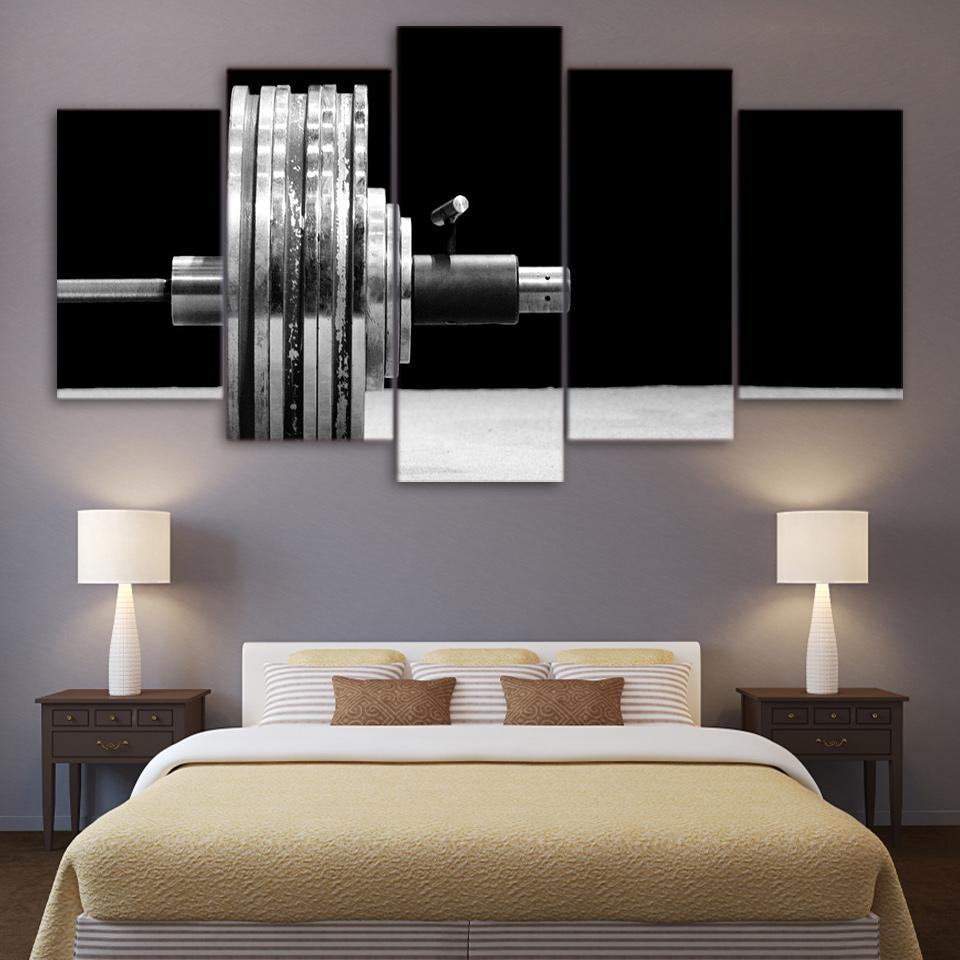 Barbell Weightlifting Equipment Leinwandbilder Sport