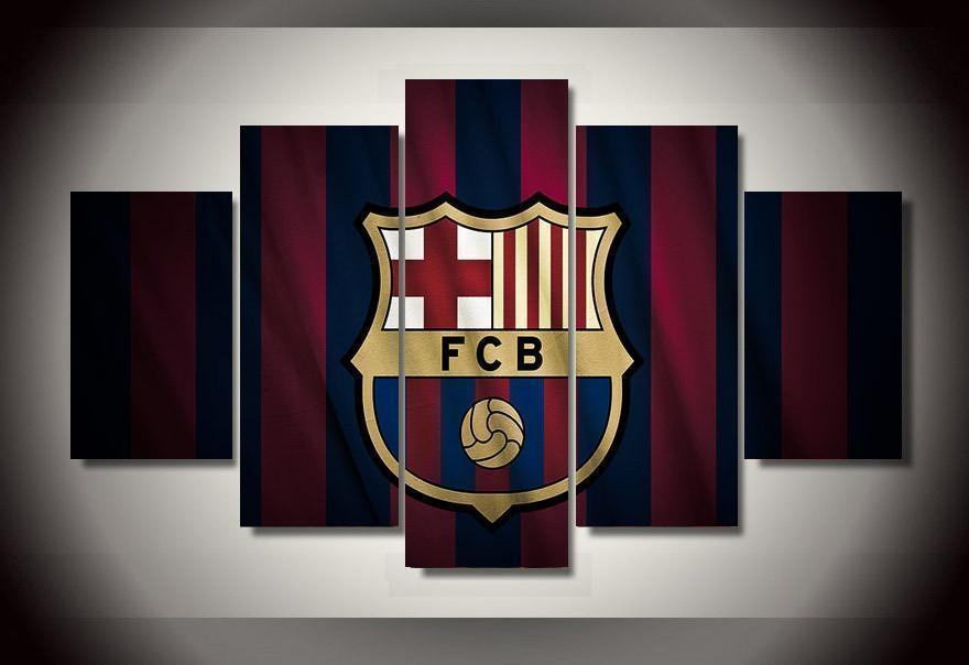 Barcelona Logo Soccer Leinwandbilder Kunstdrucke Rahmen