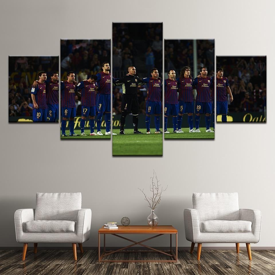 Barcelona Soccer Team Leinwandbilder Kunstdrucke  