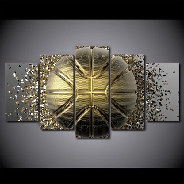 Basketball Ball Disintegration Leinwandbilder Sport