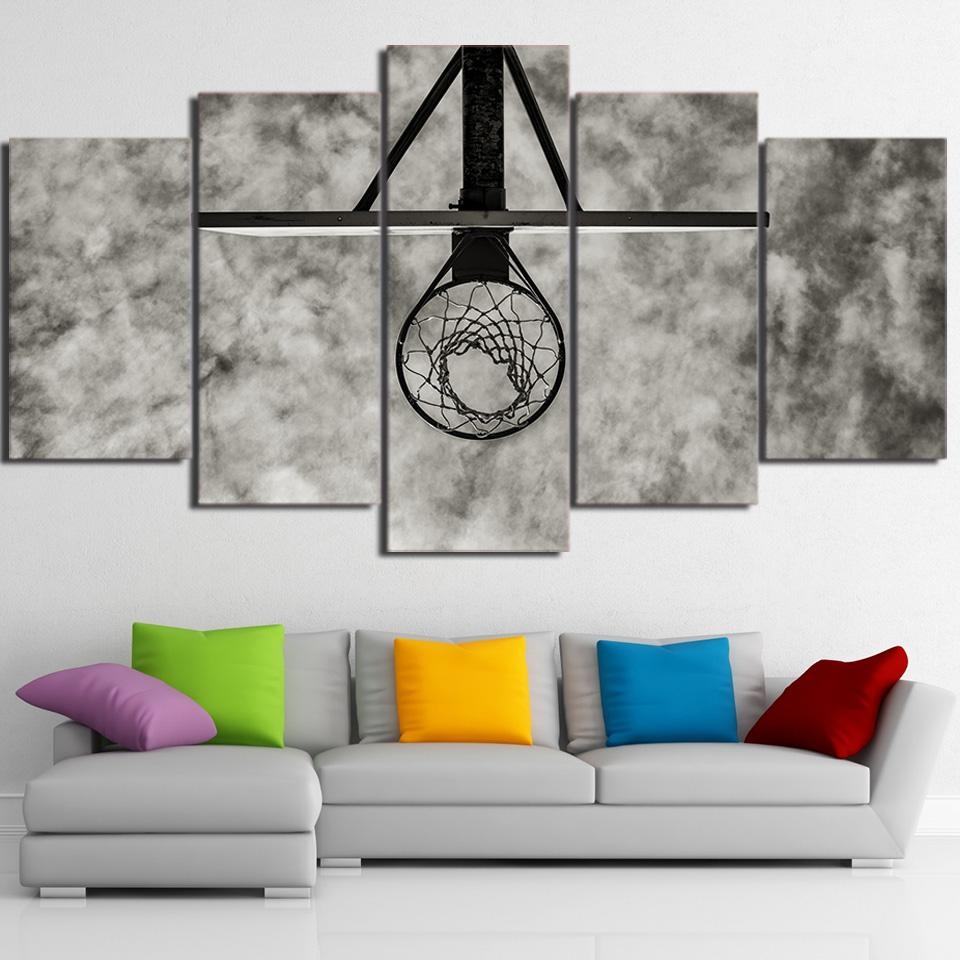 Basketball Circle Leinwandbilder Sport