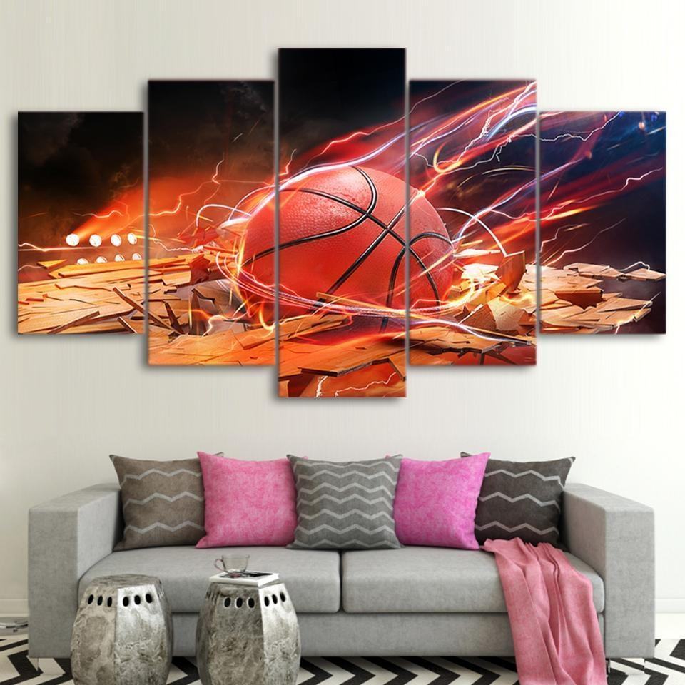 Basketball Energy Flame Leinwandbilder Sport