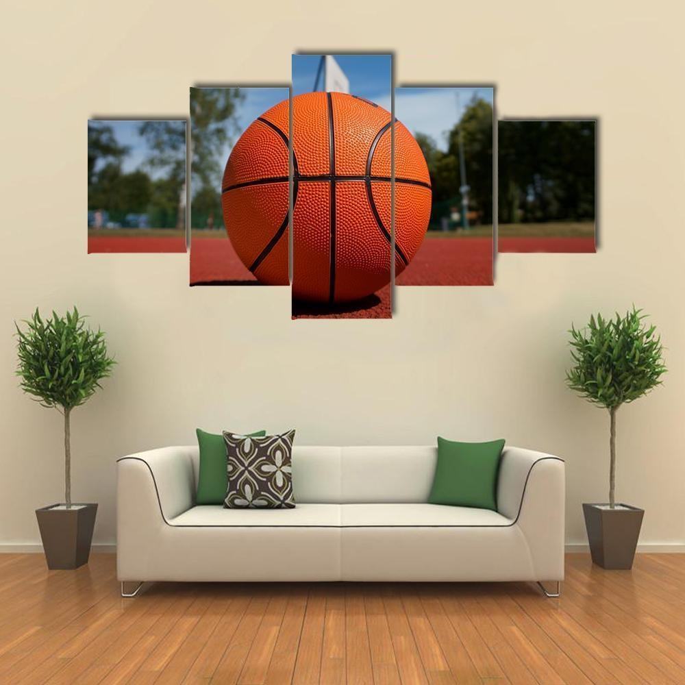 Basketballplatz Leinwandbild – Kunst für wahre Sportenthusiasten