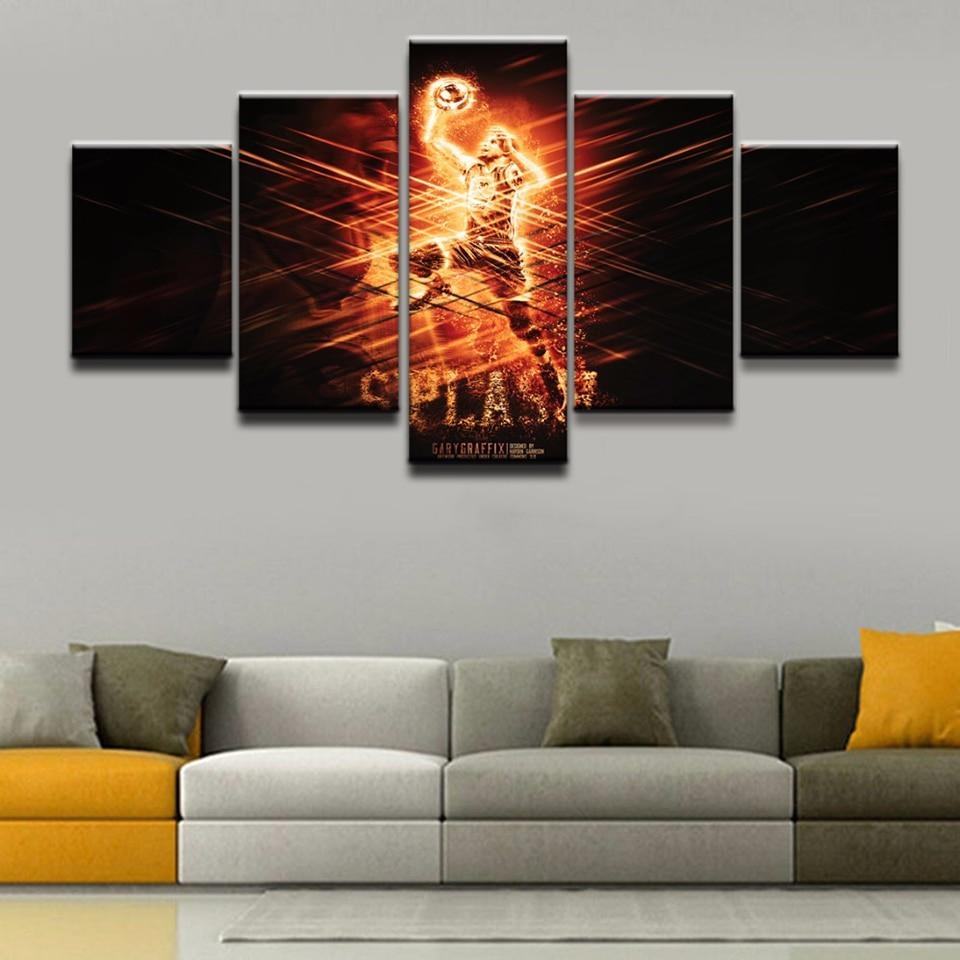 Basketballspieler 02 Leinwandbild – Kunstwerke für leidenschaftliche Sportfreunde