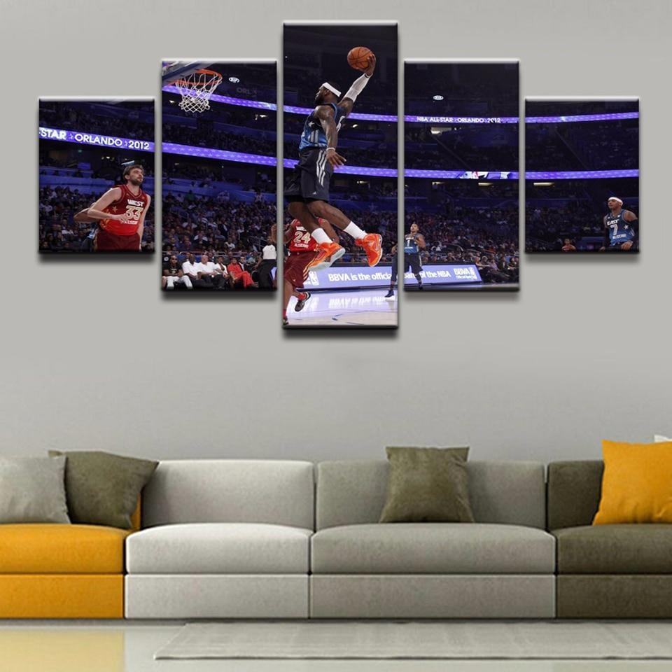 Basketballspieler 07 Leinwandbild – Sportliche Wandkunst für Fans