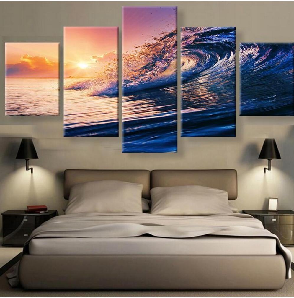Beautiful Scenery Ocean Waves Nature Leinwandbilder Kunstdrucke  