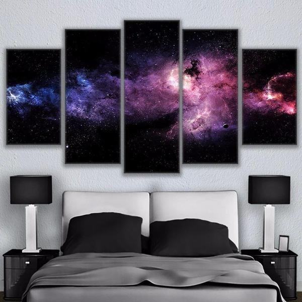 Beautiful Starry Sky Nebula Galaxy Space Leinwandbilder Kunstdrucke  