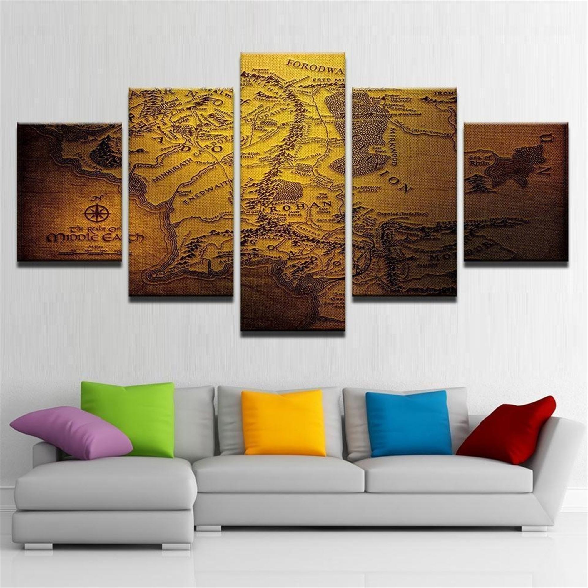 Bedroom Game Of Thrones Map Film Leinwandbilder Kunstdrucke Rahmen