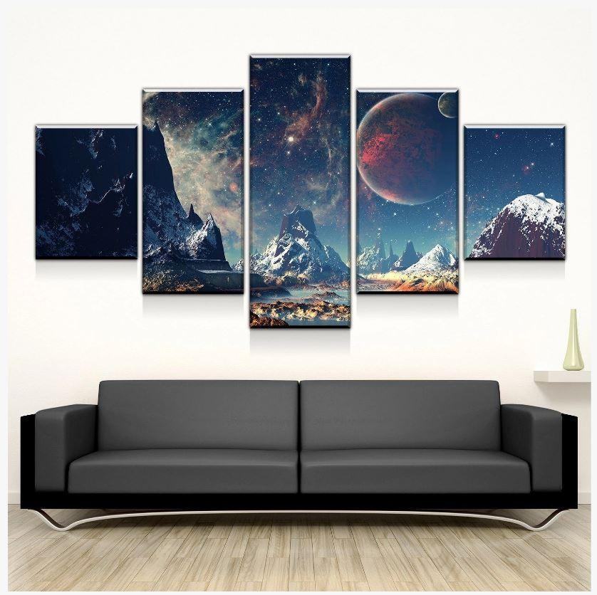 Berge Und Weltraum Leinwandbilder Kunstdrucke Rahmen