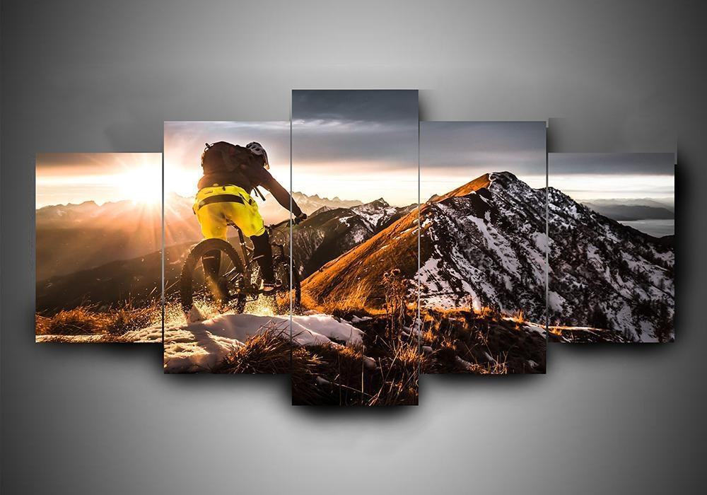 Bicycling 1 Sport Leinwandbilder Kunstdrucke  