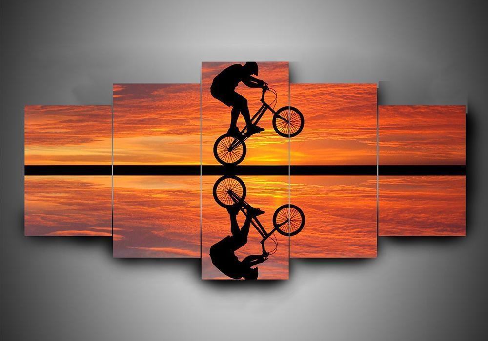 Bicycling Sport Leinwandbilder Kunstdrucke  