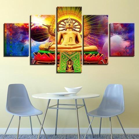 Big Buddha Wat Phra Yai Religion Leinwandbilder Kunstdrucke Rahmen