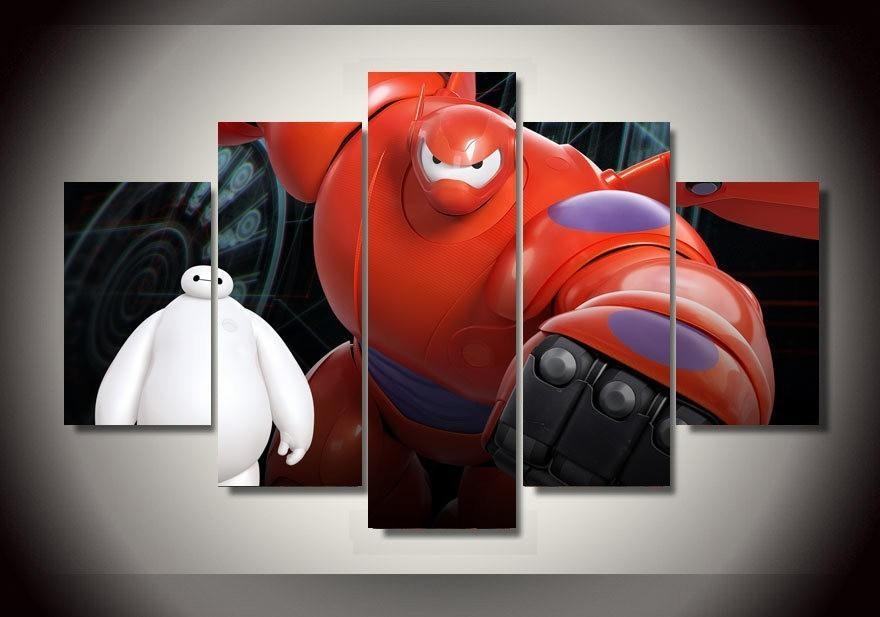 Big Hero Karikatur Leinwandbilder Kunstdrucke Rahmen