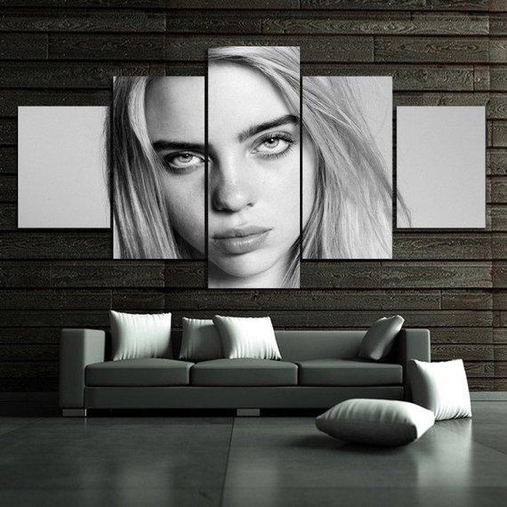 Billie Eilish Famous Person Leinwandbilder Kunstdrucke   