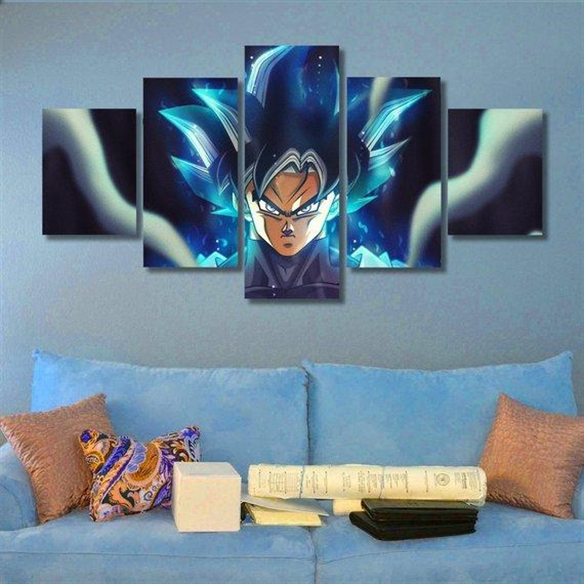 Black Goku: Anime Leinwandbilder Kunstdrucke