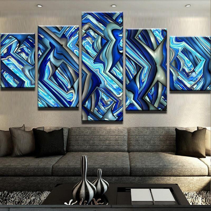 Bluliche Melodie Leinwandbilder Kunstdrucke Rahmen