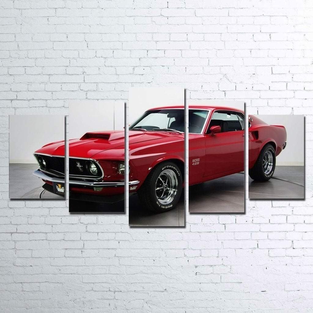 Boss 429 Mustang Car & Motor Leinwandbilder Kunstdrucke  