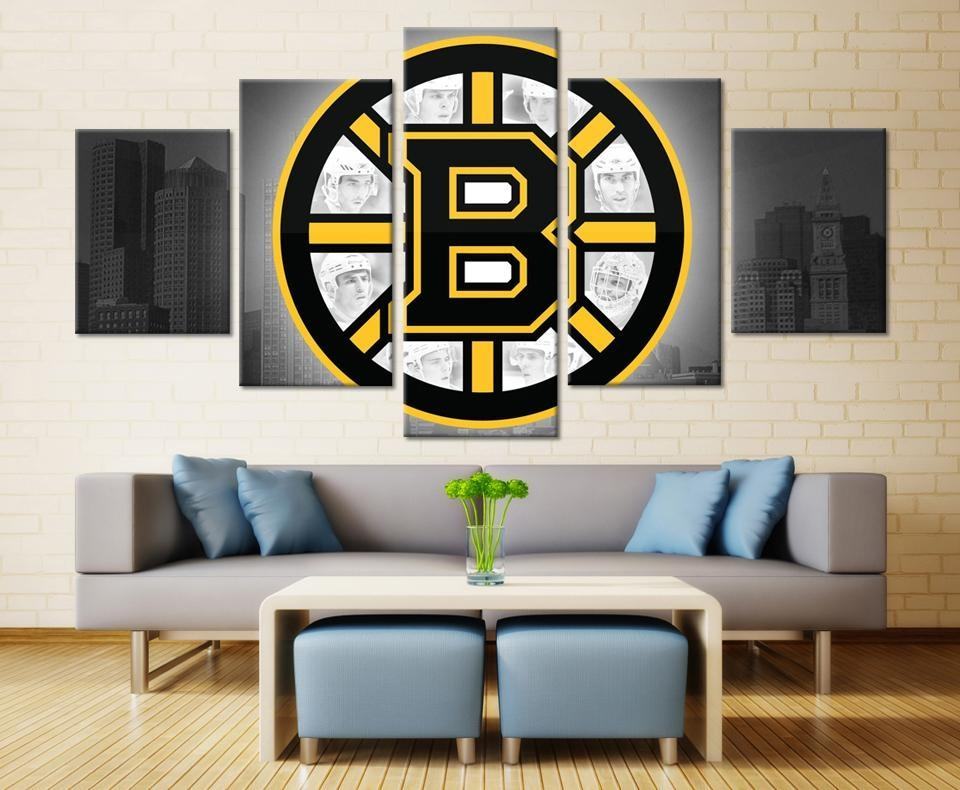 Boston Bruins 5 Leinwandbild – Kunst für leidenschaftliche Sportfreunde