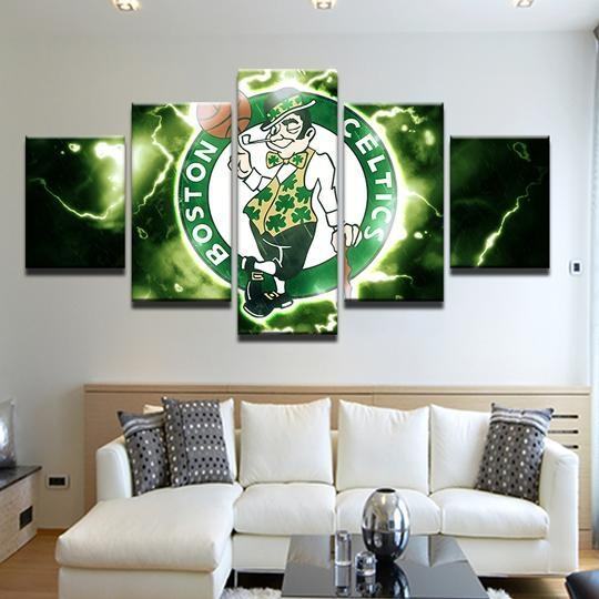 Boston Celtics Team Leinwandbild – Kunstwerke für Sportbegeisterte