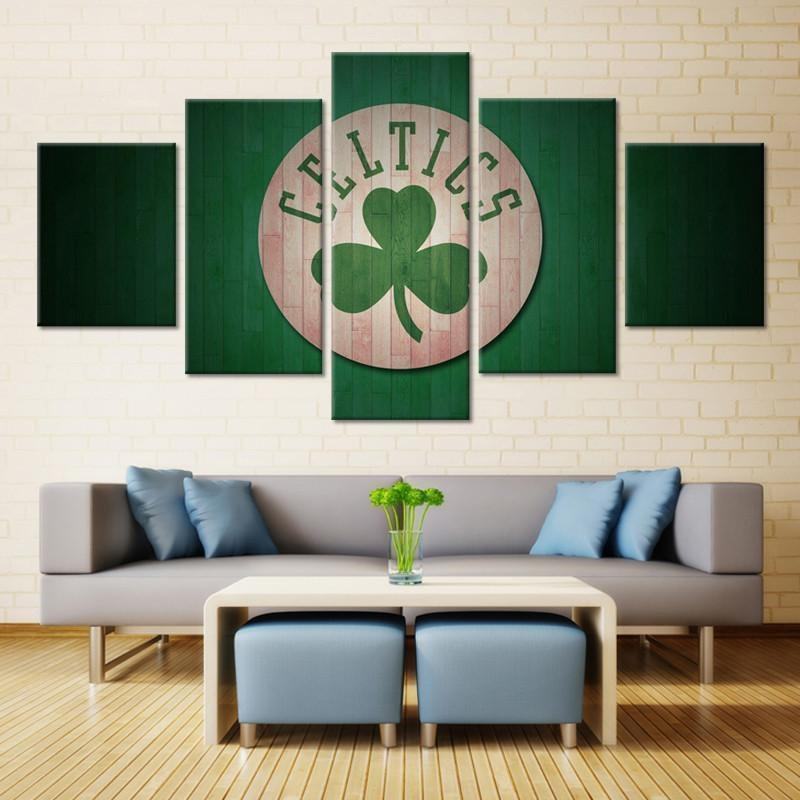 Boston Celtics Team Logo Nba Basketball Leinwandbilder Kunstdrucke Rahmen