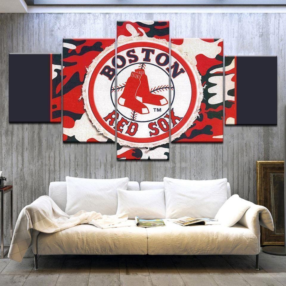 Boston Red Sox Logo Poster 1 Baseball Leinwandbilder Kunstdrucke  