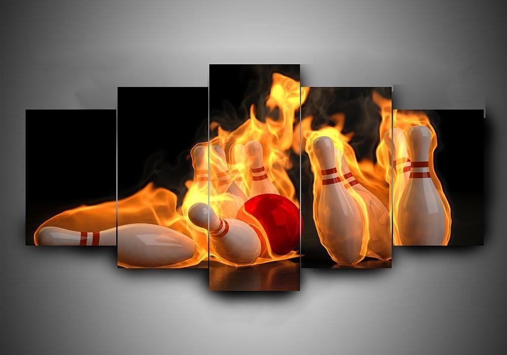 Bowling 3 Sport Leinwandbilder Kunstdrucke  