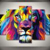 Brilliant Lion Abstract And Animal Leinwandbilder Kunstdrucke Rahmen