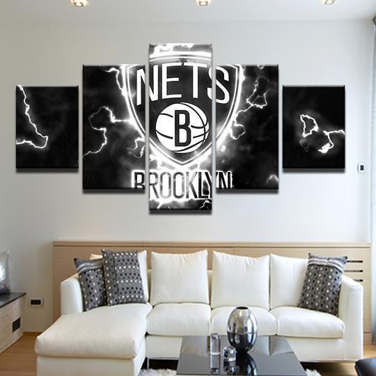 Brooklyn Nets Leinwanddruck – Basketball Kunstwerk