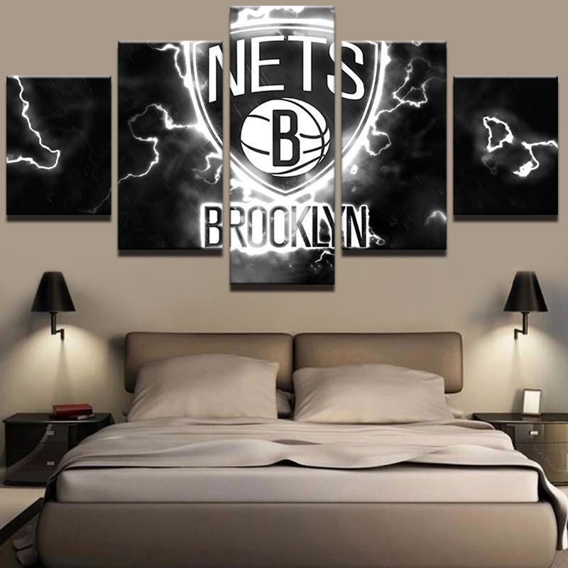 Brooklyn Nets Nba Basketball Leinwandbilder Kunstdrucke Rahmen